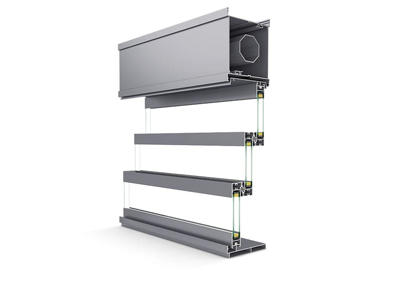 Vertical Sliding Glass Balcony System